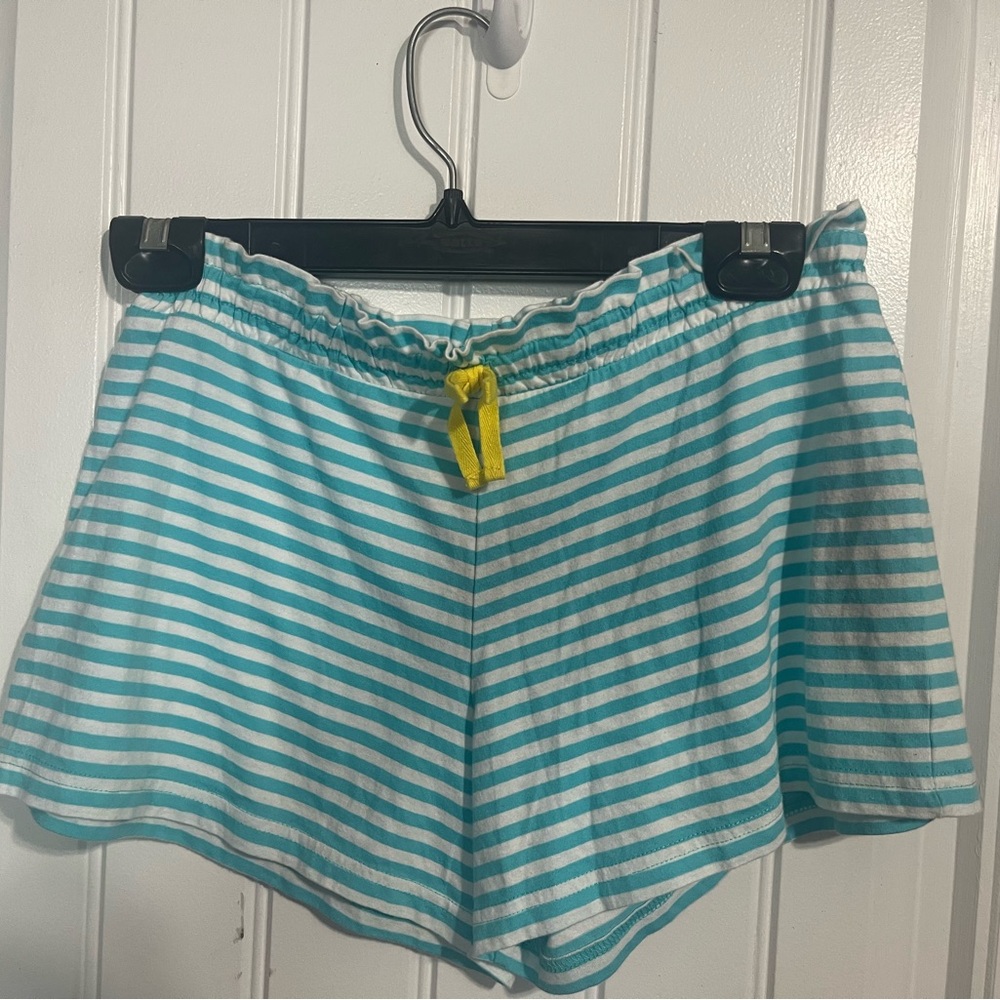 Chaps Aqua and‎ White Striped Shorts
